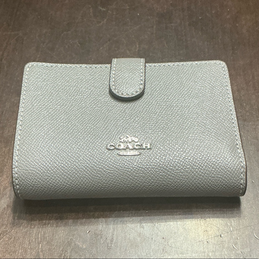 Coach Gray Leather Wallet